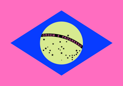 Иллюзия бразильский флаг