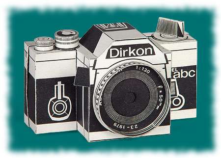 Dirkon, pinhole-камера, вид спереди Dirkon, pinhole-камера, вид спереди