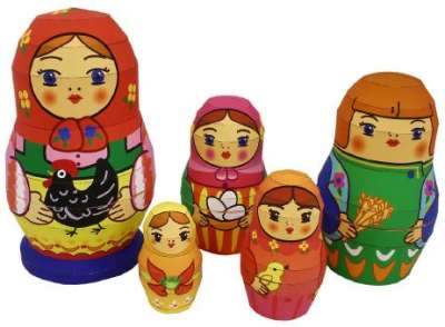 Матрешка из бумаги