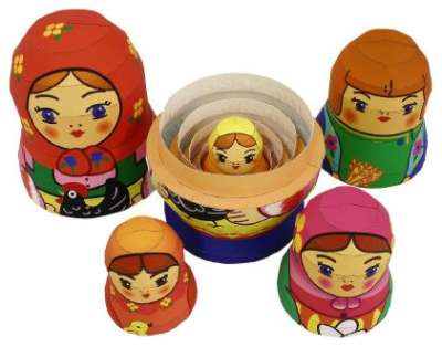 Матрешка из бумаги