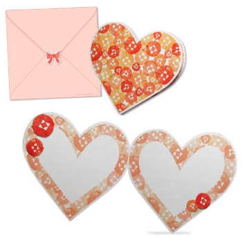 Валентинка-сердечко с конвертом